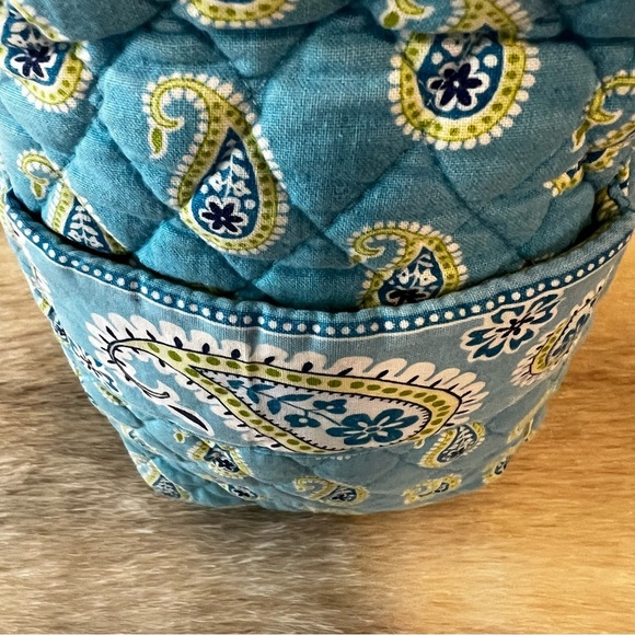 Vintage VERA BRADLEY Bermuda Blue 2005 Baby Bag Green Paisley Changing Pad Y2K - Picture 6 of 17